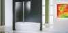 Novellini Parawan Aurora2 120x150cm profil srebrny szkło satyna AURORAN2-4B